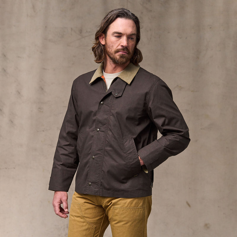 Dry wax short field jacket by Filson | Dark brown (Brown)