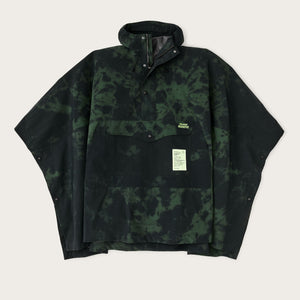 Filson x housefly swiftwater rain poncho by Filson | Dark green tie dye (Green)