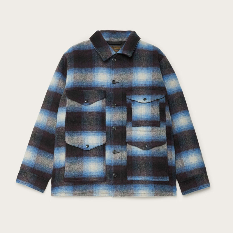 Knitted wool cruiser by Filson | Blue / black plaid (Blue)