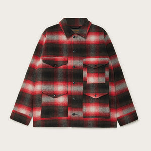 Veste cruiser en laine tricotée par Filson | Red/black plaid (Red)