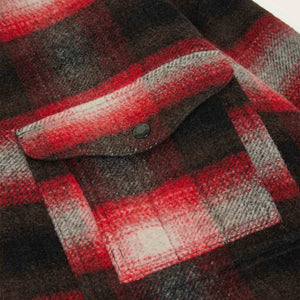 Veste cruiser en laine tricotée par Filson | Red/black plaid (Red)