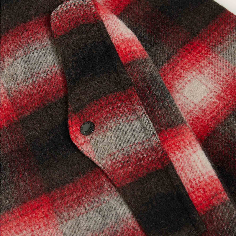 Veste cruiser en laine tricotée par Filson | Red/black plaid (Red)