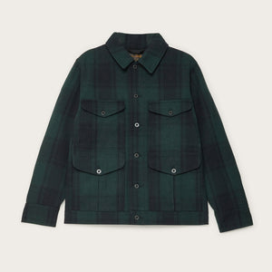 Wool journeyman jacket by Filson | Blue/green check (Green)