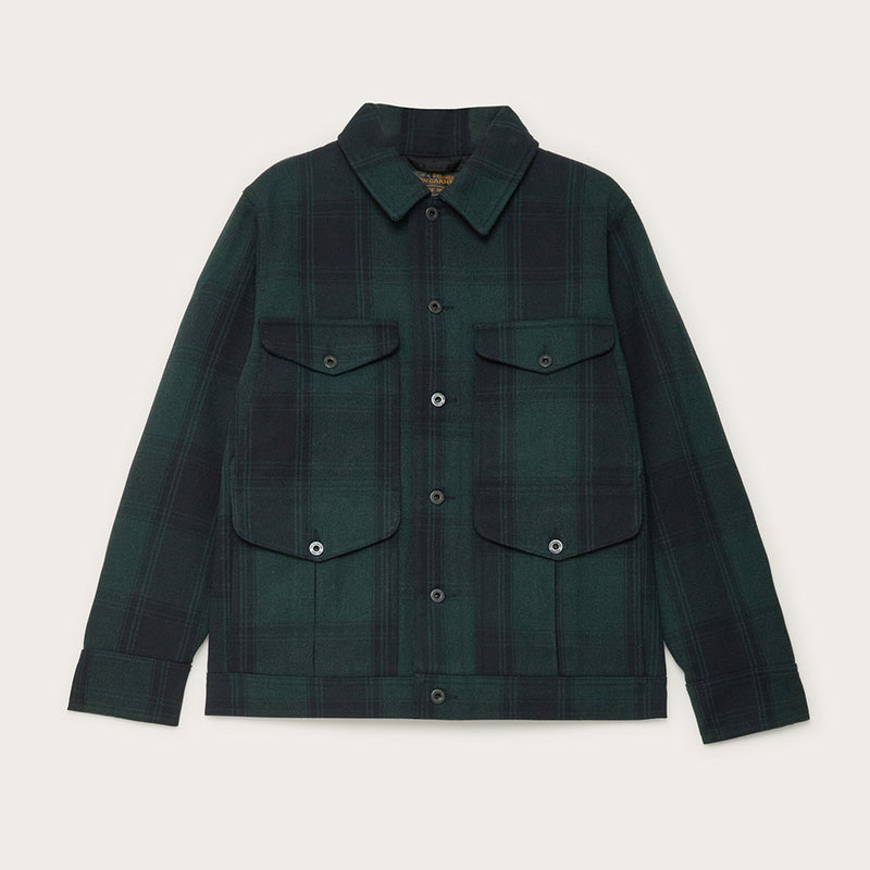 Wool journeyman jacket by Filson | Blue/green check (Green)