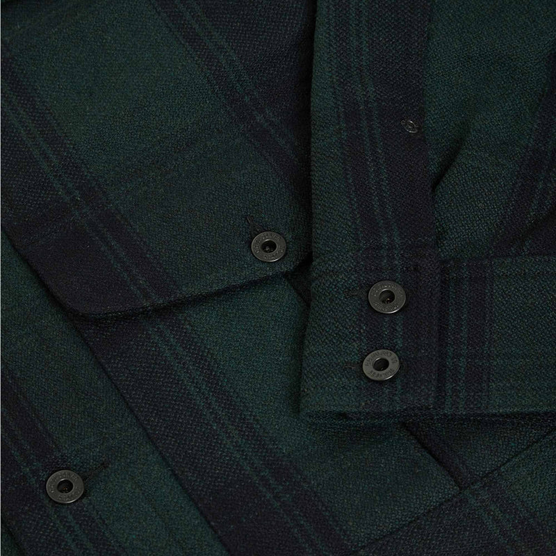 Wool journeyman jacket by Filson | Blue/green check (Green)