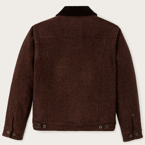 Spokane insulated short cruiser jacket by Filson | Merlot / black plaid (Brown)