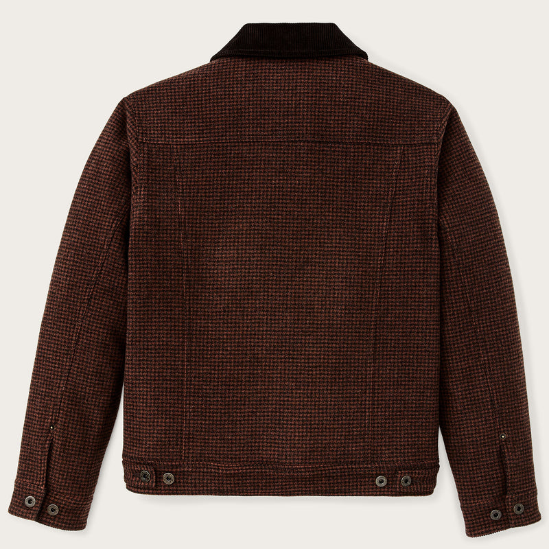 Spokane insulated short cruiser jacket by Filson | Merlot / black plaid (Brown)
