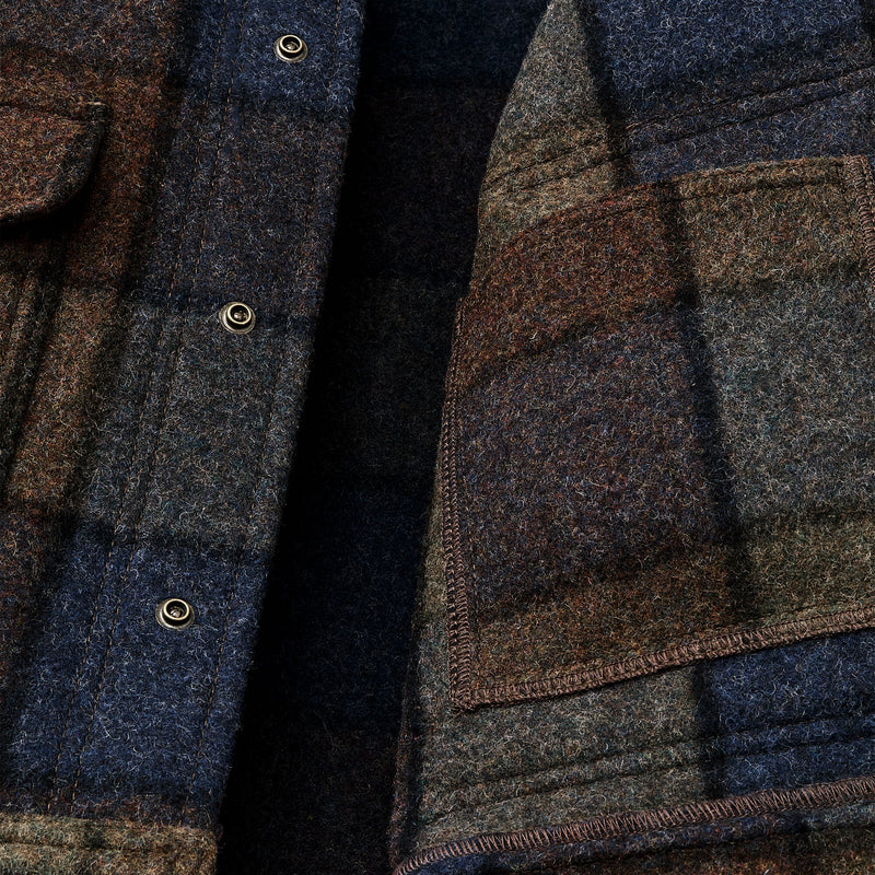 Veste de travail en laine mackinaw by Filson | Blue / brown / gray plaid (Multicolor)