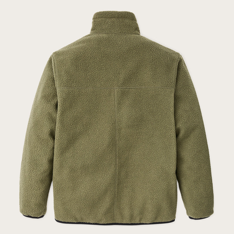 Reversible pile fleece jacket by Filson | Dark olive drab (Black)