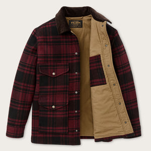 Spokane insulated cruiser by Filson | Port / black plaid (Red)