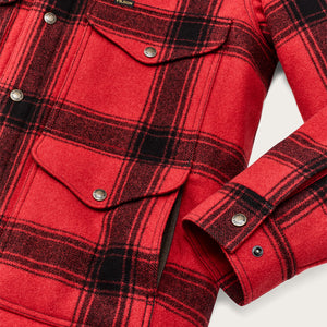 Veste cruiser spokane isolante par Filson | Red / black windowpa (Red)