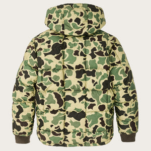 Waxed down jacket by Filson | Tundra shrub camo (Green)