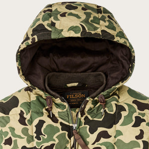 Waxed down jacket by Filson | Tundra shrub camo (Green)
