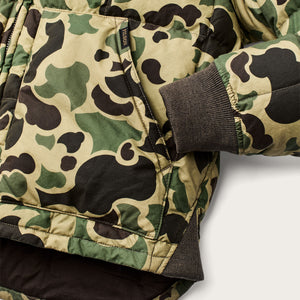 Waxed down jacket by Filson | Tundra shrub camo (Green)