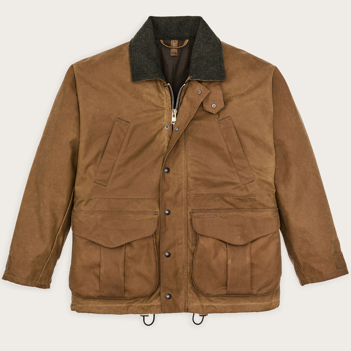 Filson Guide Jacket Lined tin cloth field jacket by Filson | Dark tan