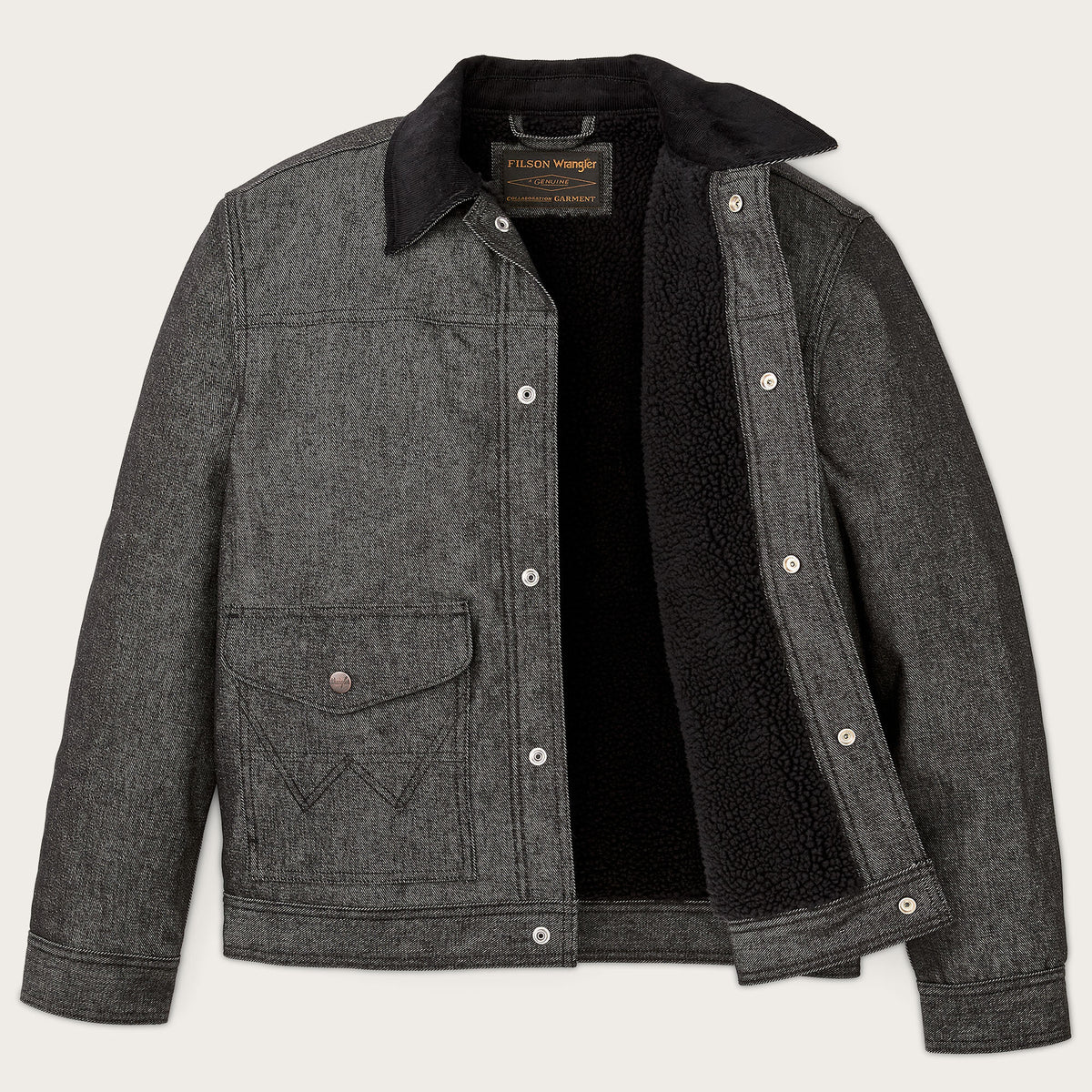 Wrangler X Filson Denim Work Jacket By Filson Black wrangler-x-filson-denim-work-jacket-by-filson-black