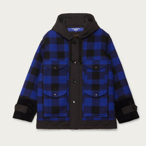 Veste isolante en laine à carreaux filson x junya watanabe par Filson | Black / navy black (Blue)