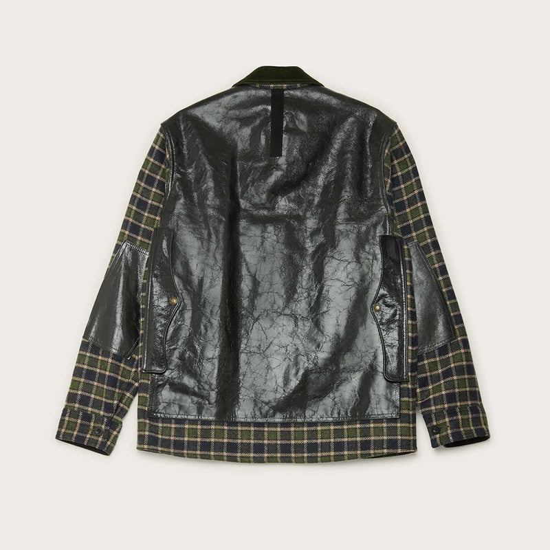 Filson × junya watanabe jac-shirt en laine à carreaux par Filson | Navy green beige / b (Green)