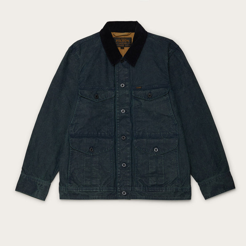 Coated journeyman jacket by Filson | Navy/tan (Blue)
