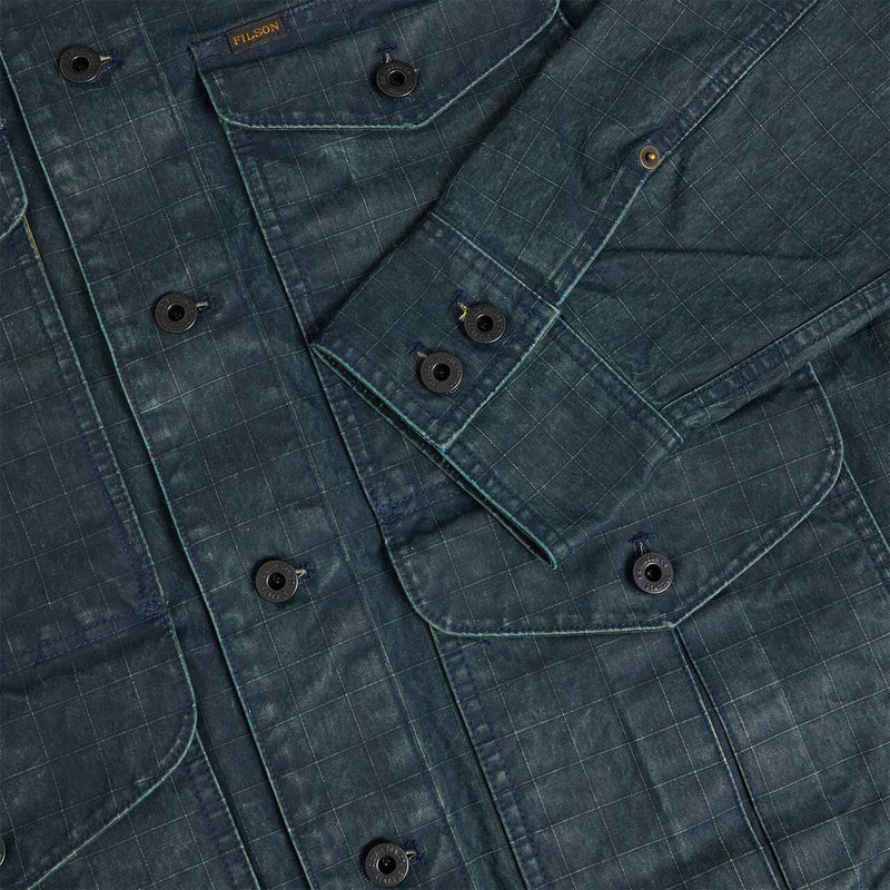 Coated journeyman jacket by Filson | Navy/tan (Blue)