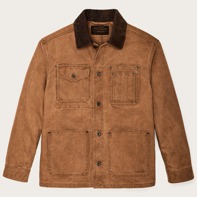 Rustic canvas barn coat by Filson | Whiskey (Brown)