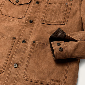 Rustic canvas barn coat by Filson | Whiskey (Brown)