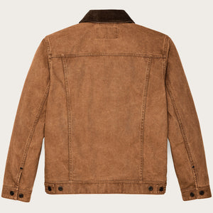 Rustic canvas short cruiser jacket by Filson | Whiskey (Brown)