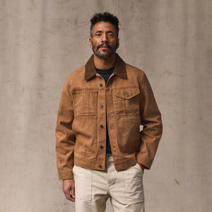 Rustic canvas short cruiser jacket by Filson | Whiskey (Brown)
