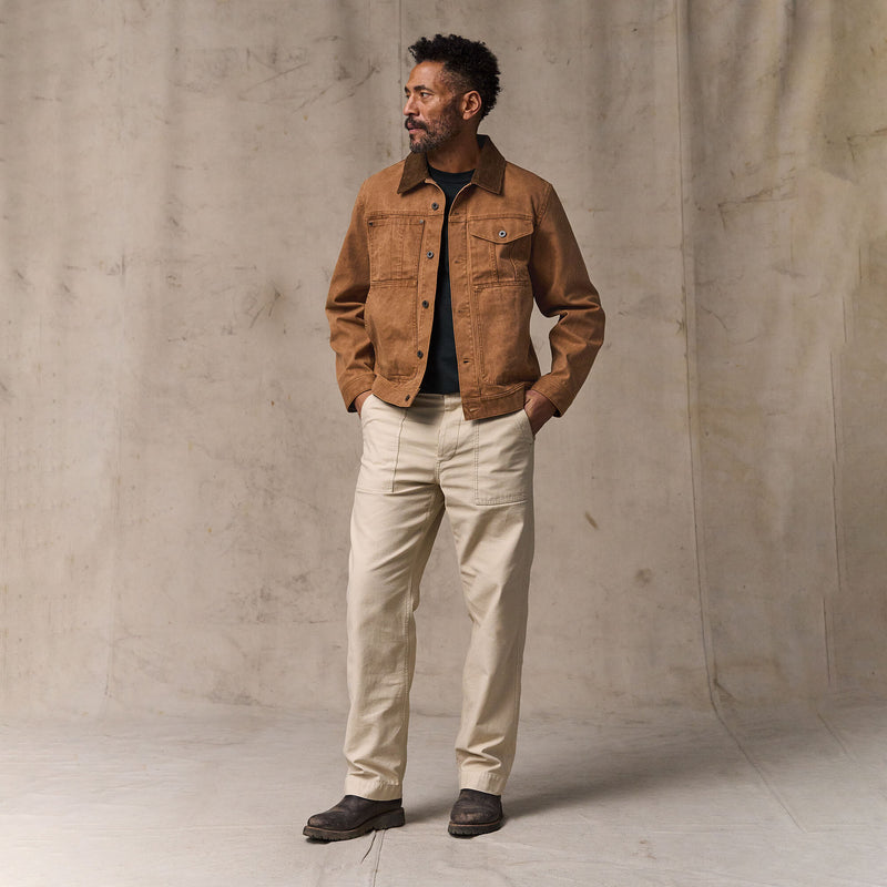 Rustic canvas short cruiser jacket by Filson | Whiskey (Brown)