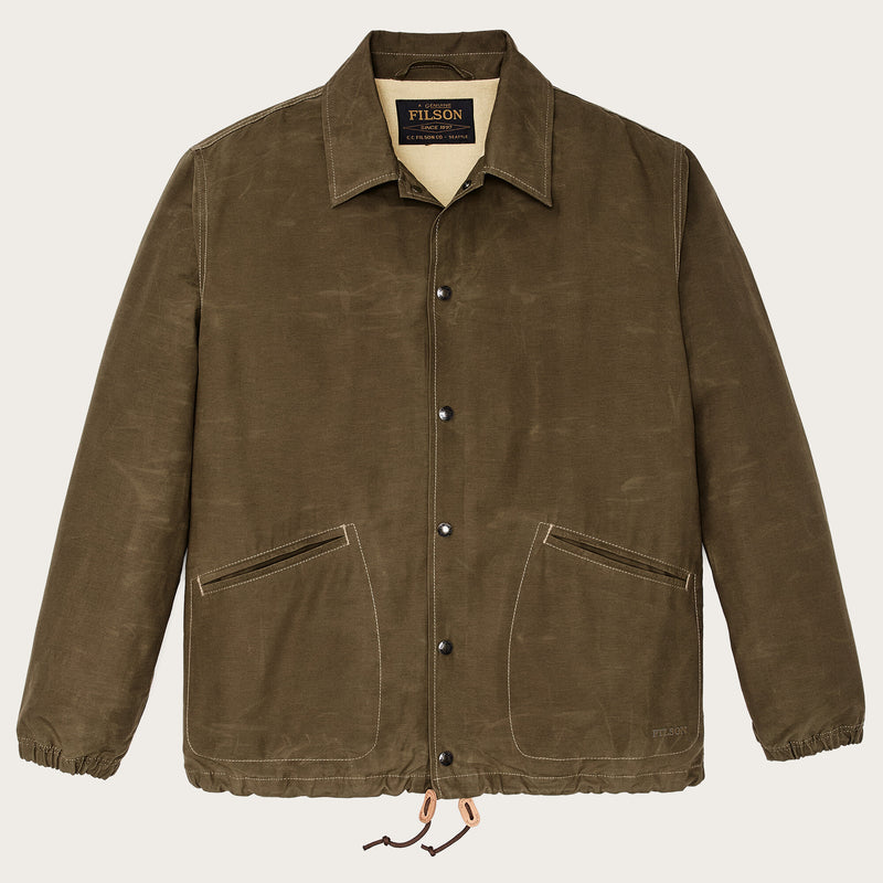 Dry wax windbreaker by Filson | Military olive (Green)