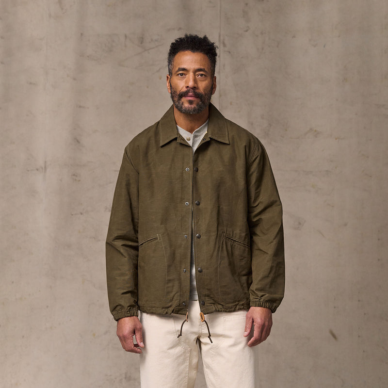 Dry wax windbreaker by Filson | Military olive (Green)
