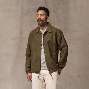 Dry wax windbreaker by Filson | Military olive (Green)
