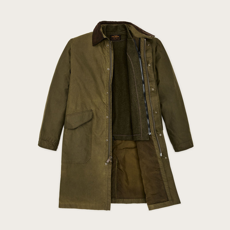 Cover cloth trench coat by Filson | Marsh olive (Green)