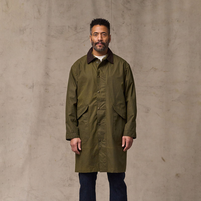 Cover cloth trench coat by Filson | Marsh olive (Green)