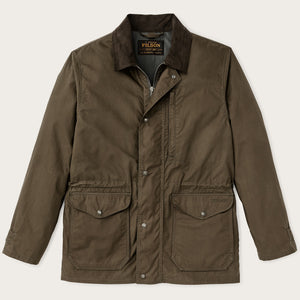 Dry wax mile marker coat by Filson | Burnt olive (Green)