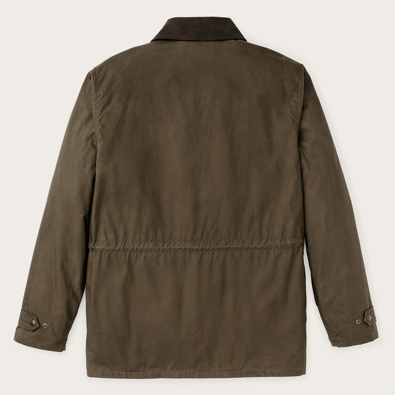 Dry wax mile marker coat by Filson | Burnt olive (Green)