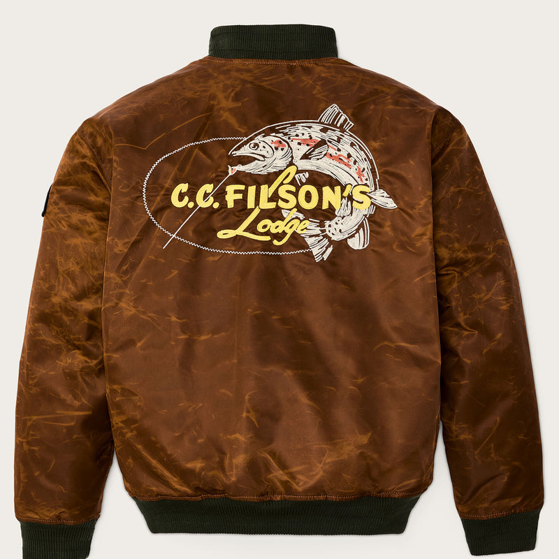 Embroidered montlake jacket by Filson | Whiskey (Brown)
