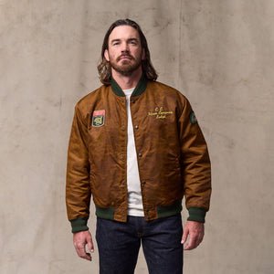 Embroidered montlake jacket by Filson | Whiskey (Brown)
