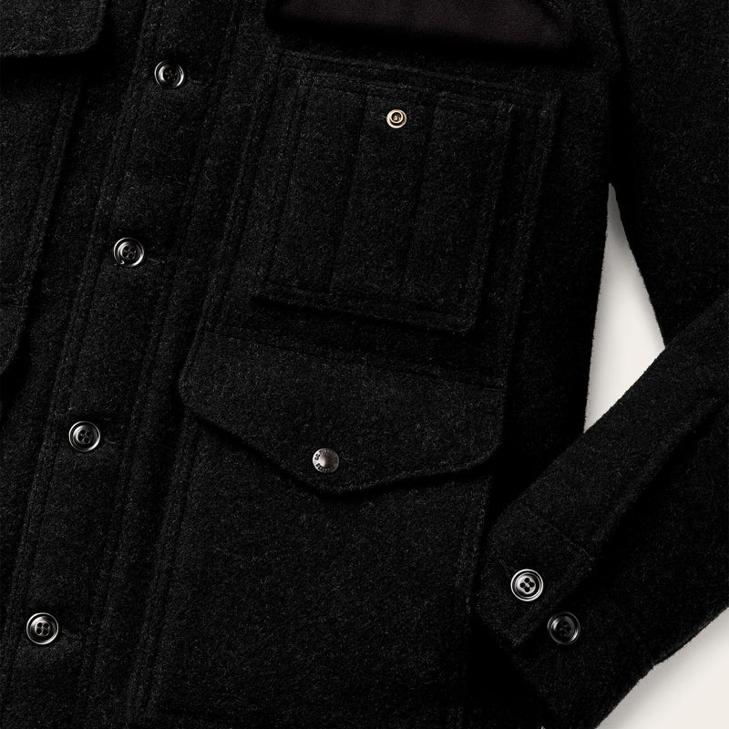 Mackinaw wool cruiser jacket by Filson | Charcoal (Black)
