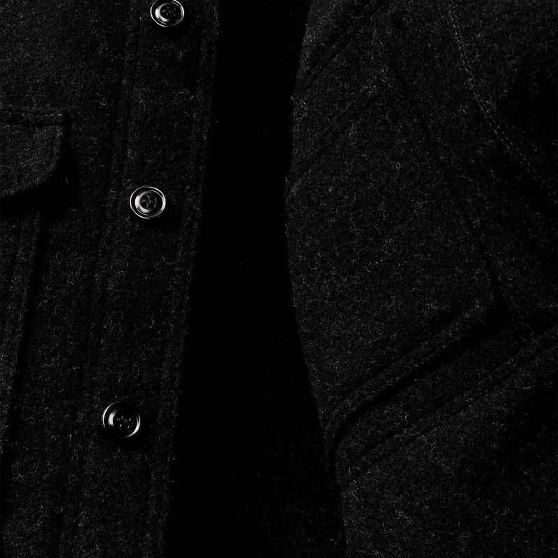 Mackinaw wool cruiser jacket by Filson | Charcoal (Black)