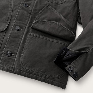 Insulated canvas outfitter jacket by Filson | Peat (Gray)