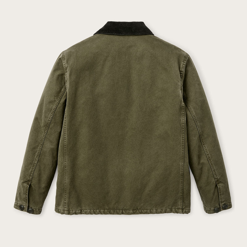 Insulated canvas outfitter jacket by Filson | Dark olive (Green)