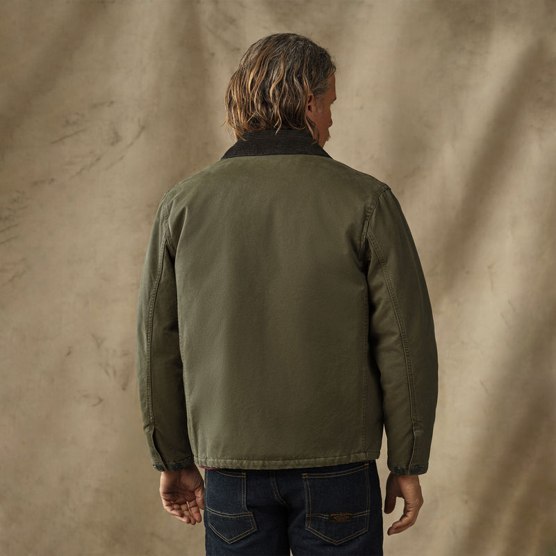 Insulated canvas outfitter jacket by Filson | Dark olive (Green)