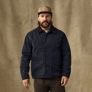 Insulated canvas outfitter jacket by Filson | Dark navy (Blue)