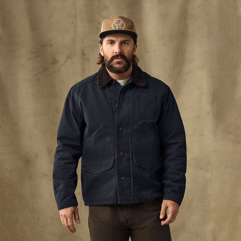 Insulated canvas outfitter jacket by Filson | Dark navy (Blue)