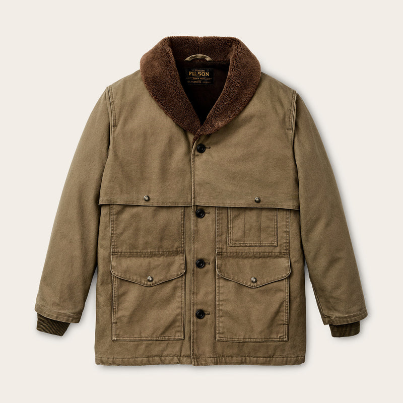 Rustic canvas packer coat by Filson | Marsh olive (Beige)