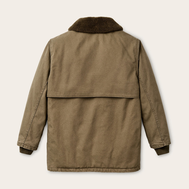 Rustic canvas packer coat by Filson | Marsh olive (Beige)