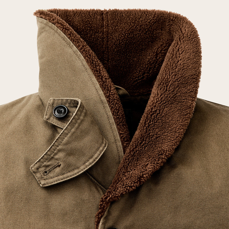 Rustic canvas packer coat by Filson | Marsh olive (Beige)