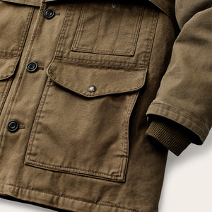 Rustic canvas packer coat by Filson | Marsh olive (Beige)