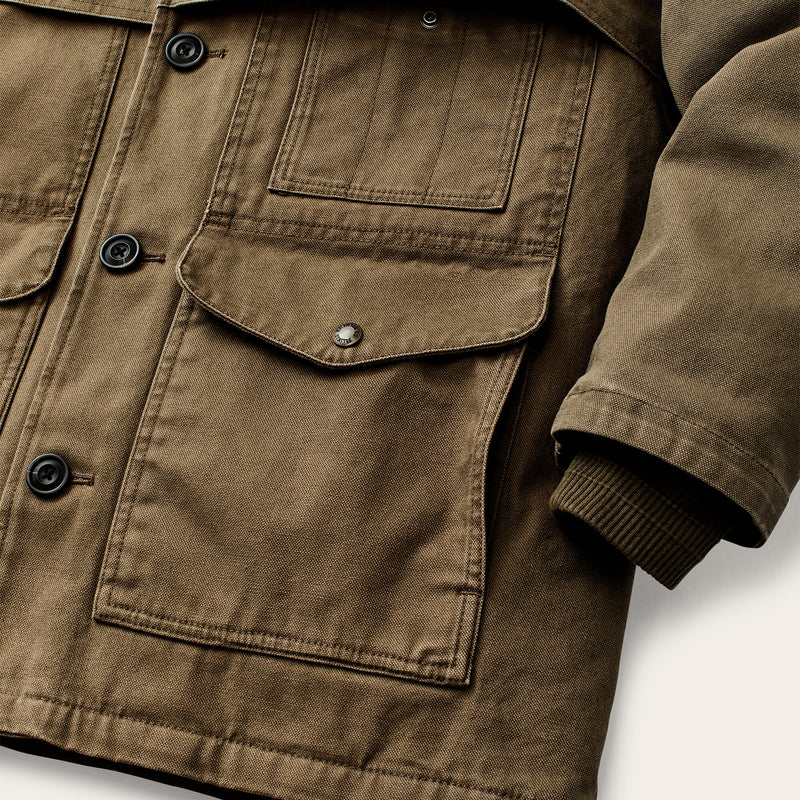 Rustic canvas packer coat by Filson | Marsh olive (Beige)